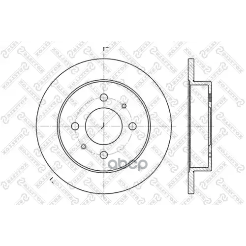 Диск Торм. Зад. Stellox 