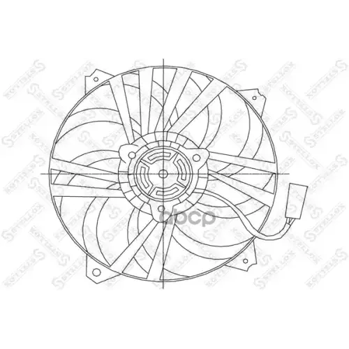 Вентилятор Радиатора Citroen Xsara 1.4-2.0 97-07/ С4 1.4-3.0 04> Stellox 