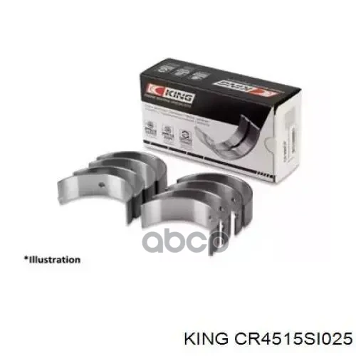 Вкладыши Шатунные Ford/Mazda Duratec 121Ci 2.0L 16V (+0.25) (4 Пары) King 