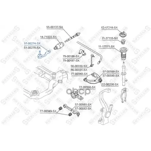 Наконечник Рулев. Наружный Левый Stellox 