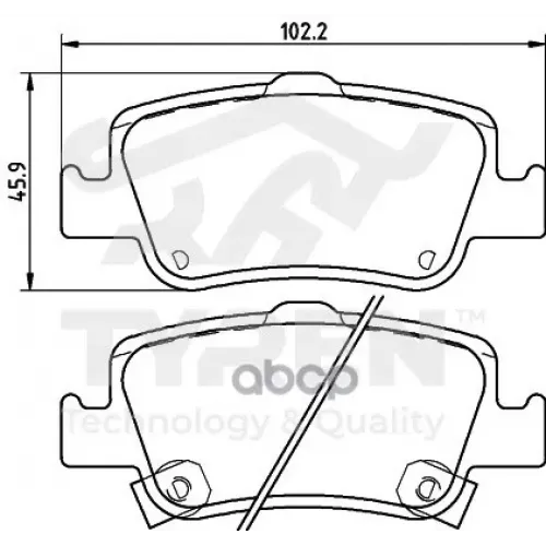 Колодки Тормозные Дисковые TYREN 