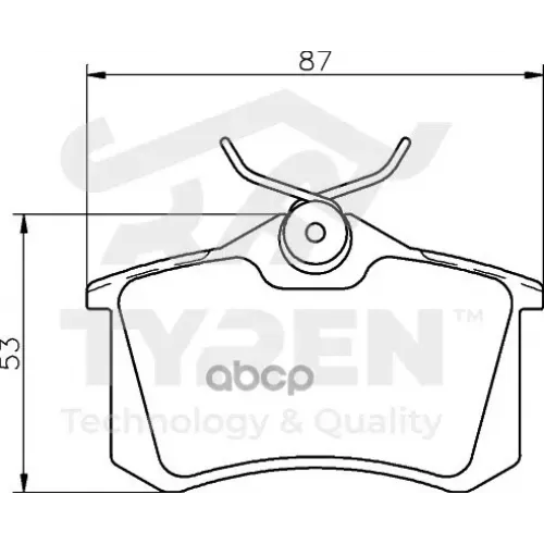 Колодки Тормозные Дисковые TYREN 
