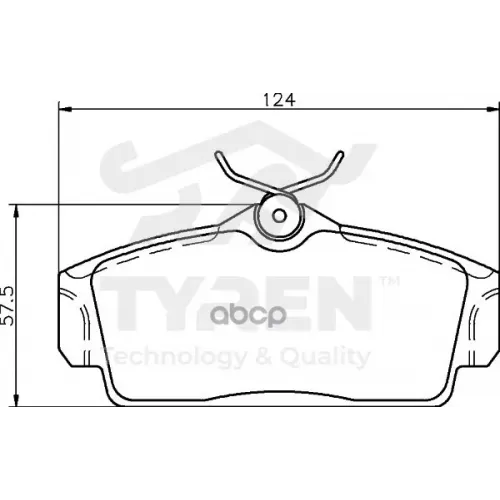 Колодки Тормозные Дисковые TYREN 
