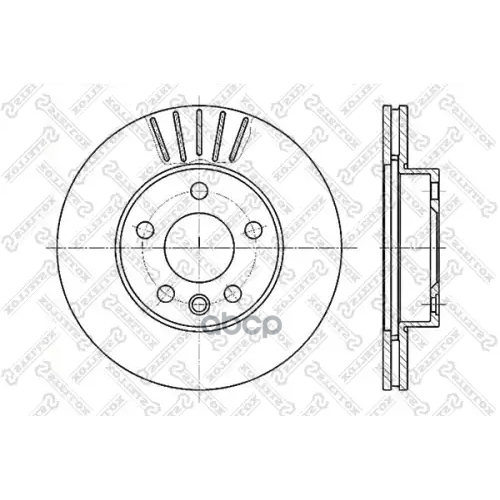 Диск Торм.vw T4 2.0 96> Stellox 