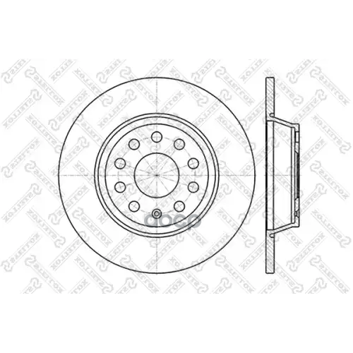 Диск Тормозной Mitsubishi Carisma.volvo S40/V40 1.6-1.9D 95- Задн. Stellox 