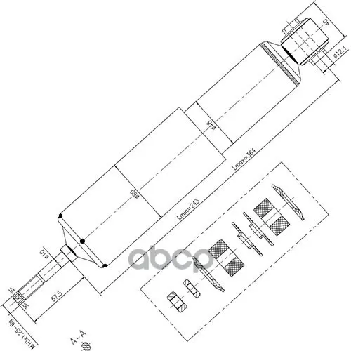 Амортизатор Ford Ranger (Er/ Eq) 1997- Перед. Zikmar 
