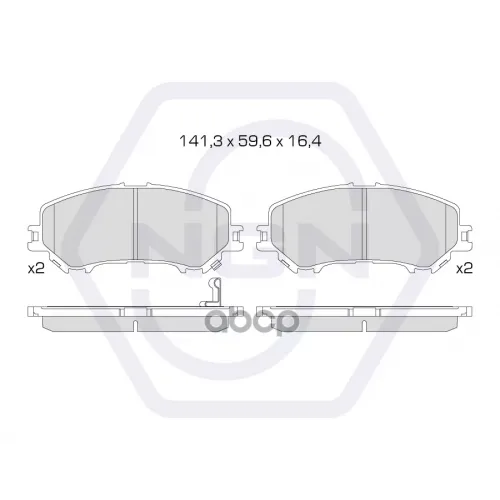 Колодки Тормозные Дисковые Керамические Перед NGN 