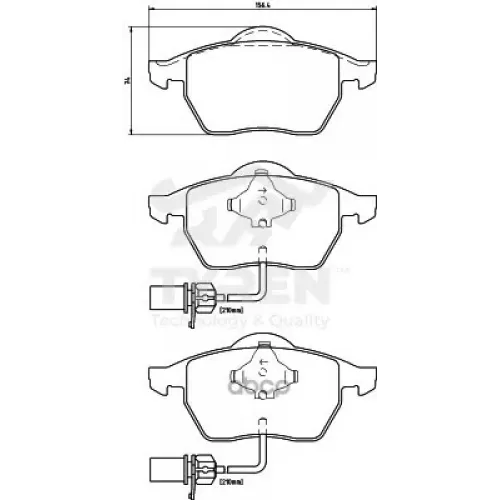 Колодки Тормозные Дисковые TYREN 