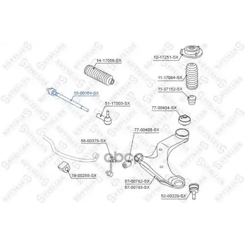 Тяга Рулев. Stellox 