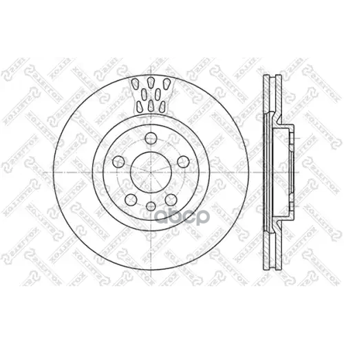 Диск Торм.fiat Ulysse, Peugeot 806 2.0/1.9Td/2.1Td 94> Stellox 