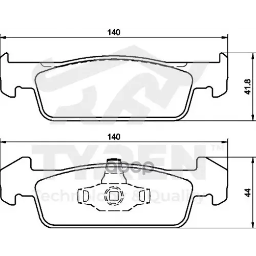 Колодки Тормозные Дисковые TYREN 