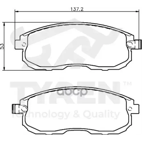 Колодки Тормозные Дисковые TYREN 