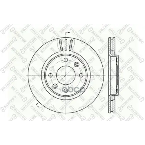 Диск Торм.citroen C3/Xsara, Peugeot 206 1.1-2.0Hdi 96> Stellox 