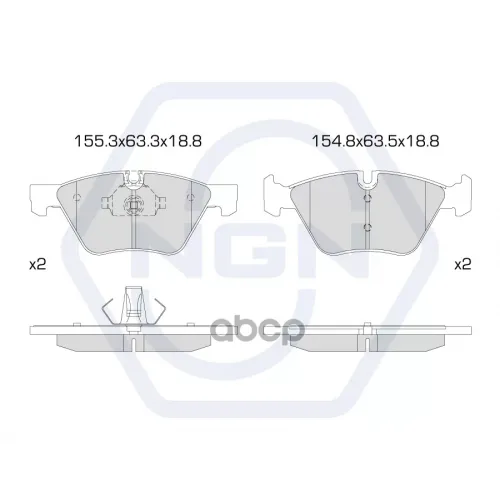 Колодки Тормозные Дисковые Керамические Перед NGN 