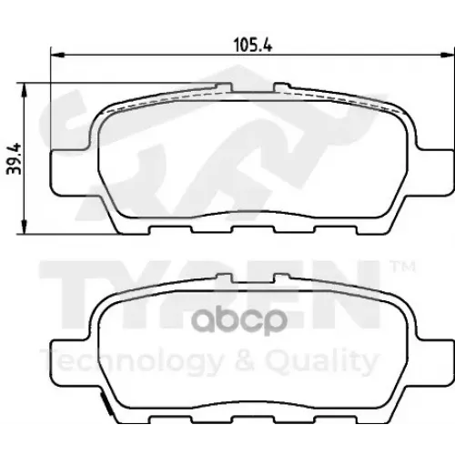 Колодки Тормозные Дисковые TYREN 