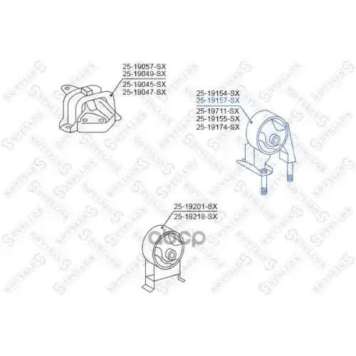 Подушка Двигателя Toyota Yaris/Echo Ncp10/Scp10 99-05 Задн. Stellox 