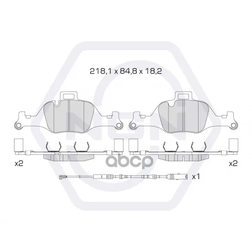 Колодки Тормозные Дисковые Керамические Перед NGN 