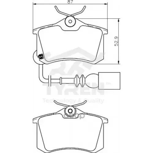 Колодки Тормозные Дисковые TYREN 