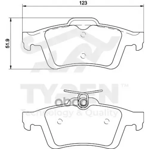 Колодки Тормозные Дисковые TYREN 
