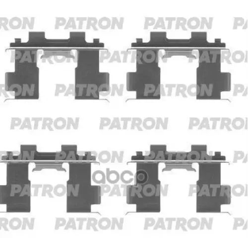 Комплект Монтажный Тормозных Колодок Дисковых Ford S-Max 06-, 10-, 08-, Mondeo Iv Saloon 07-, Monde PATRON 