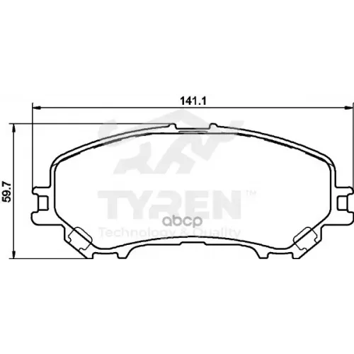 Колодки Тормозные Дисковые TYREN 