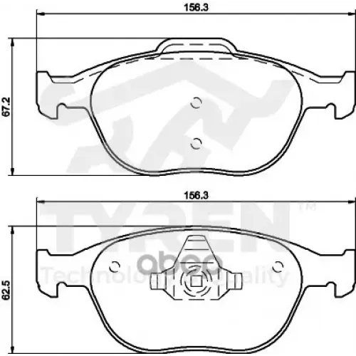 Колодки Тормозные Дисковые TYREN 