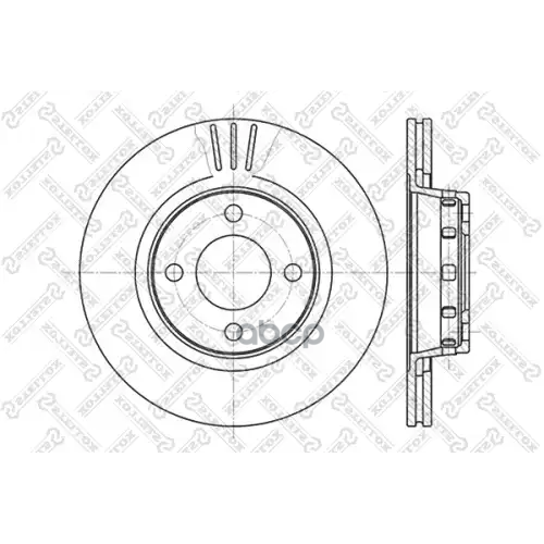 Диск Торм.audi 80 1.6-1.9Tdi <01 Stellox 