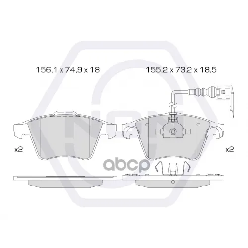 Колодки Тормозные Дисковые Керамические Перед NGN 