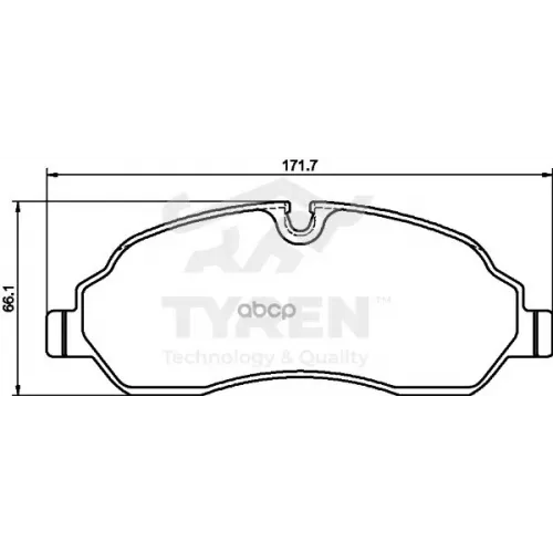 Колодки Тормозные Дисковые TYREN 