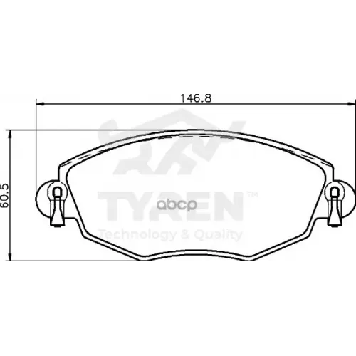 Колодки Тормозные Дисковые TYREN 