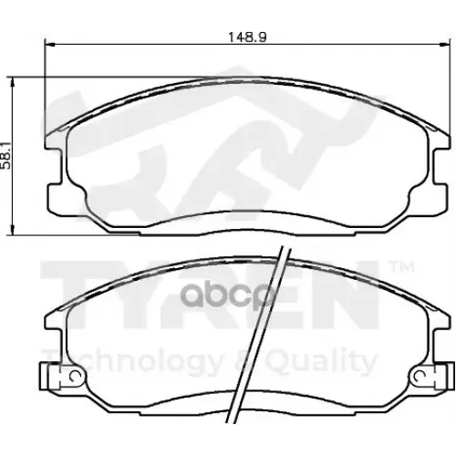 Колодки Тормозные Дисковые TYREN 