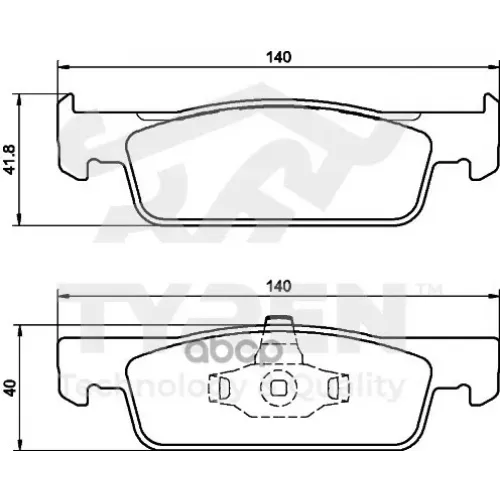 Колодки Тормозные Дисковые TYREN 