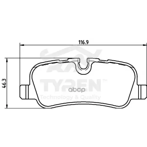Колодки Тормозные Дисковые TYREN 