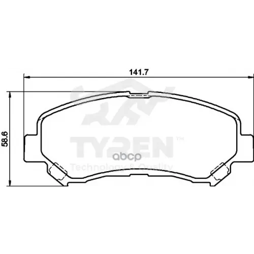 Колодки Тормозные Дисковые TYREN 
