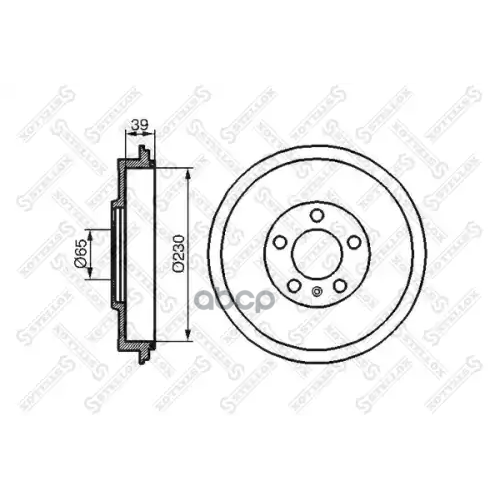 Барабан Тормозной Stellox 6025-4303-SX