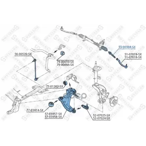 Тяга Рул.mini Cooper All 01> Stellox 