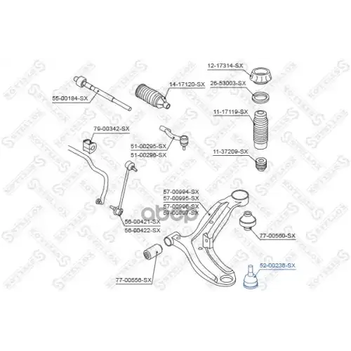 Шаровая Опора Ниж.kia Soul 08> Stellox 