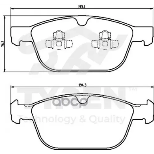 Колодки Тормозные Дисковые TYREN 