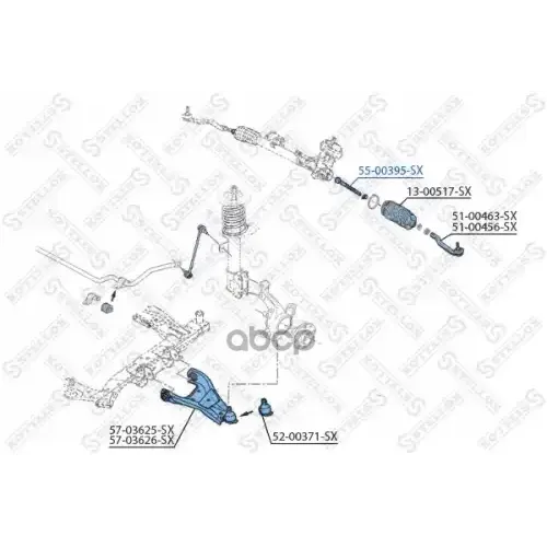 Тяга Рулевая Renault Duster. Dacia Duster 10- Stellox 