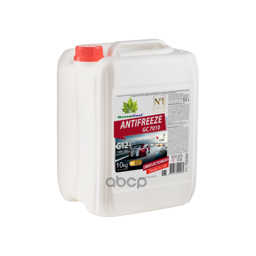 Антифриз G-12+ Greencool Gс7010 Готовый (Красный) 10Кг GreenCool 