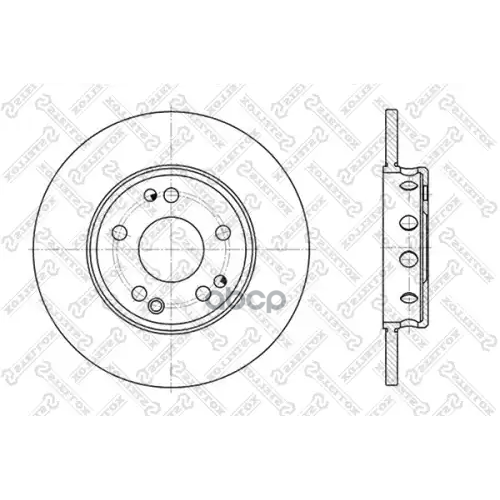 Диск Торм.mb W124 2.0-3.0Td 85> Stellox 