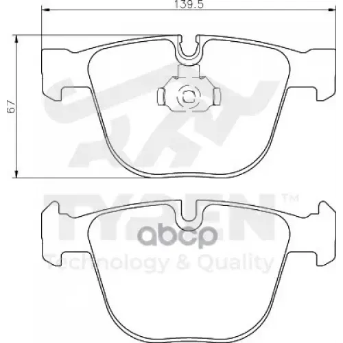Колодки Тормозные Дисковые TYREN 