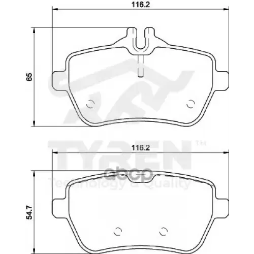 Колодки Тормозные Дисковые TYREN 