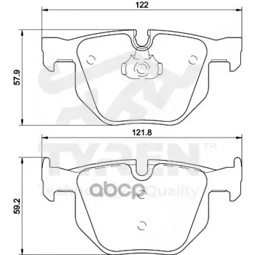 Колодки Тормозные Дисковые TYREN 