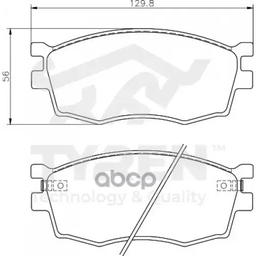 Колодки Тормозные Дисковые TYREN 