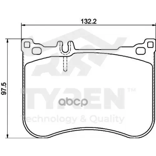 Колодки Тормозные Дисковые TYREN 