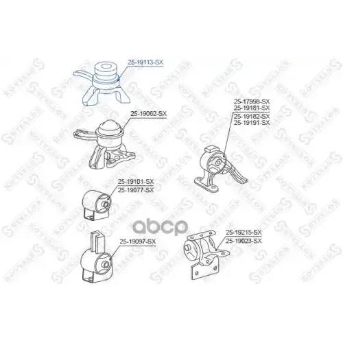 Подушка Двигат. Правая Stellox 