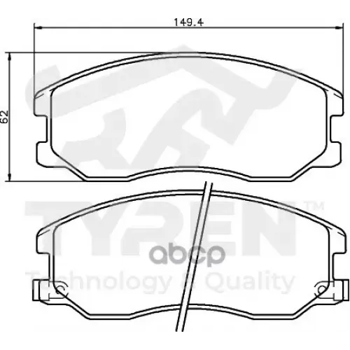 Колодки Тормозные Дисковые TYREN 