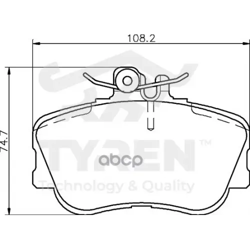 Колодки Тормозные Дисковые TYREN 