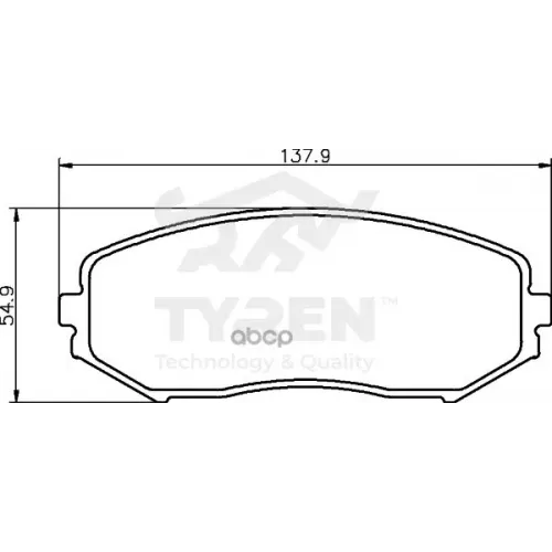 Колодки Тормозные Дисковые TYREN 